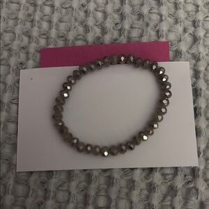 Elegant Grayish Beaded Bracelet